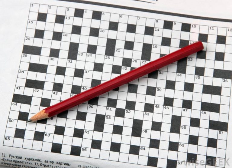 Crossword Puzzle With Pencil 768x555 