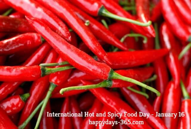 International Hot And Spicy Food Day Happy Days 365