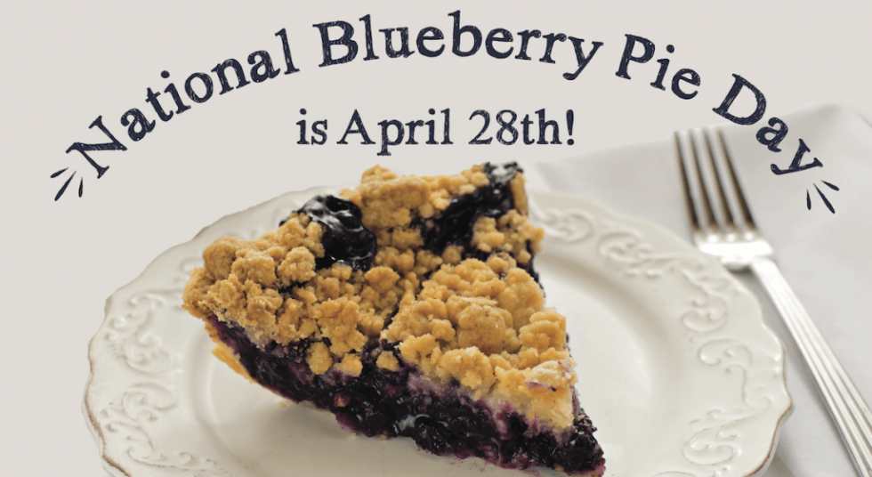 National Blueberry Pie Day April 28, 2023 Happy Days 365