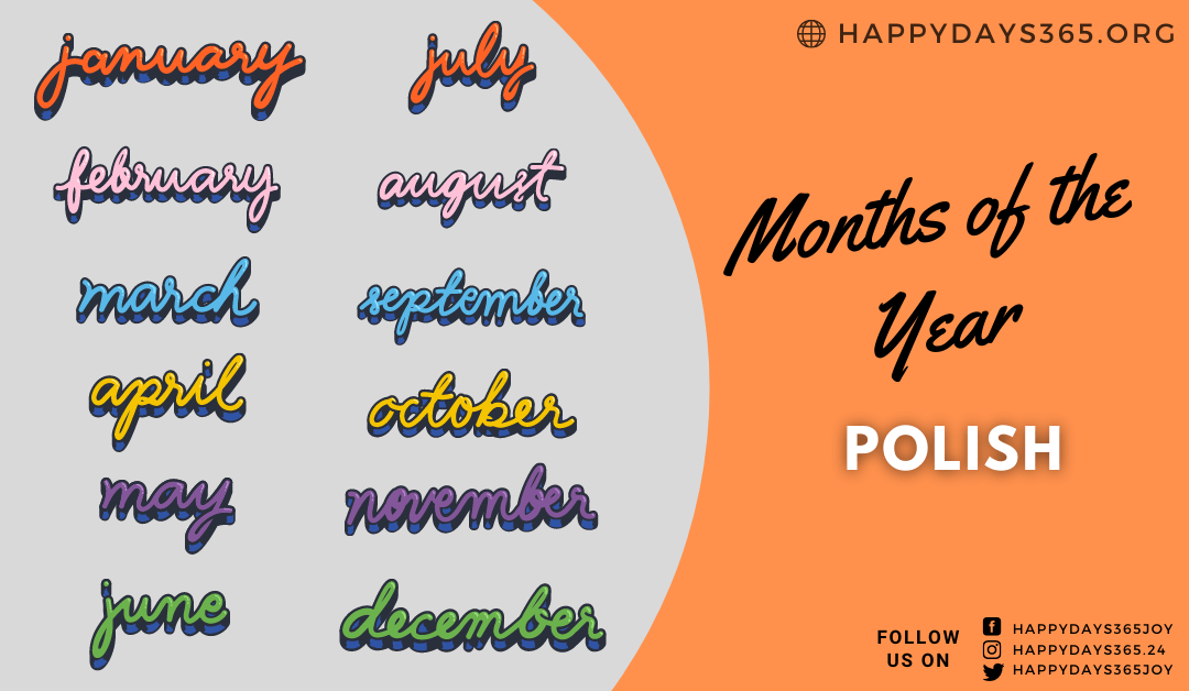 Months of the Year in Polish