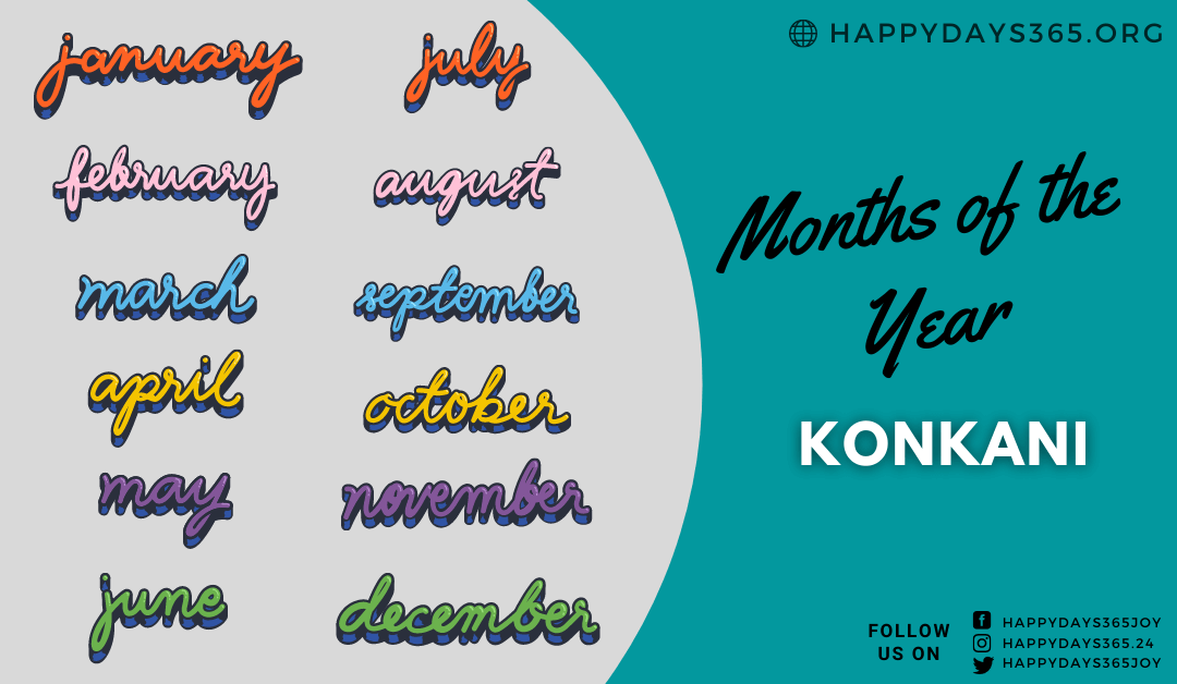 Months of the Year in Konkani