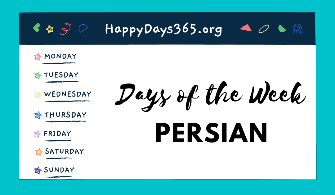 Days of the Week in Persian