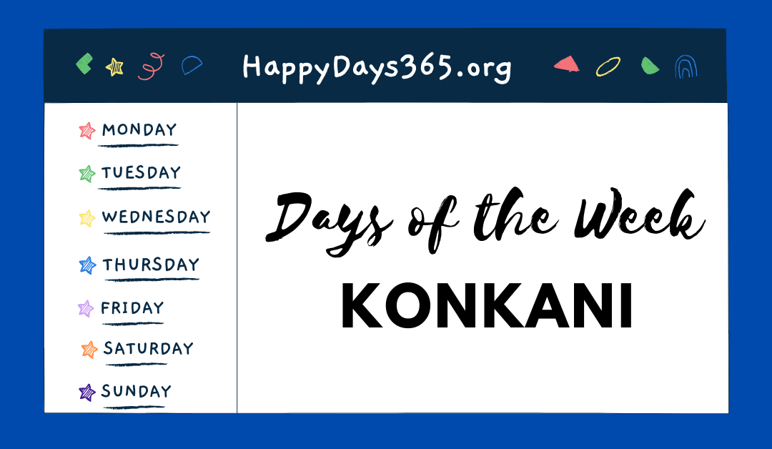Days of the Week in Konkani